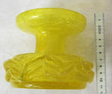 Vase/ Kerzenständer - Art-Deco - Uran glas gelb