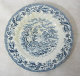 6 x Kuchenteller blau 20cm - Steingut/Keramik -  -Myotts - Country like - England
