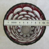 Vase Rotes Überfangglas - Kristallglas