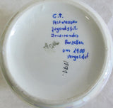 Zuckerdose Inzidierendes Porzellan  C.T. Altwasser vergoldet