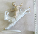 Putto auf Ziegenbock Wallendorf  Höhe ca. 18cm