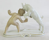 Knabe mit Geißbock Wallendorf  Höhe ca. 12cm