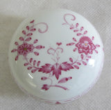 Deckel - Dose  "Indisch Purpur mit Goldrand" Meissen -   1. Wahl