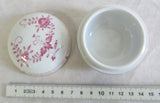 Deckel - Dose  "Indisch Purpur mit Goldrand" Meissen -   1. Wahl