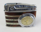 Vintage Feuerzeug mit Uhr (Hand Aufzug)