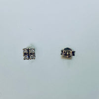 Ohrstecker 585 Weißgold mit je 4 Brillanten