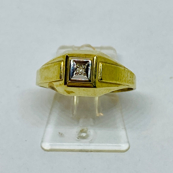 Damenring Gold 333 mit Diamant (2Stück)