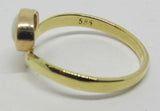 Damenring Gold 585 mit Edelopal "Weiß"
