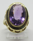 Vintage Damenring Gold 333 mit Amethyst "Lila"