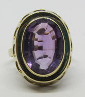 Vintage Damenring Gold 333 mit Amethyst "Lila"