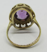 Vintage Damenring Gold 333 mit Amethyst "Lila"