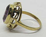 Vintage Damenring Gold 333 mit Amethyst "Lila"