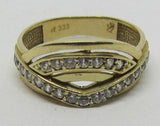 Damenring Gold 585 mit Zirkonia "farblos-weiß"