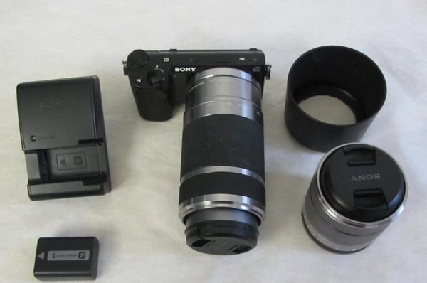 Digitalkamera Sony alfa NEX-5R mit 2 Objektiven SEL 55210/1855