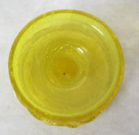 Vase/ Kerzenständer - Art-Deco - Uran glas gelb