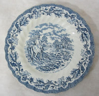 6 x Kuchenteller blau 20cm - Steingut/Keramik -  -Myotts - Country like - England