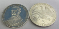 Münze - 625 Silber - Bundesrepublik Deutschland 1968 J 5 DM Raiffeisen - Gedenkmünze  - vorzüglich-stempelglanz