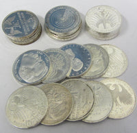 25 Münzen als Wertanlage - 625 Silber - Bundesrepublik Deutschland 1966-79 unsortiert - 5 DM - Gedenkmünze