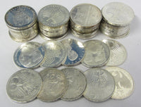 50 Münzen als Wertanlage - 625 Silber - Bundesrepublik Deutschland 1966-79 unsortiert - 5 DM - Gedenkmünze